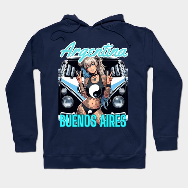 Copy of Kawaii, Anime Girl, Argentina Buenos Aires | Catsie Cat Hoodie by Catsie Cat